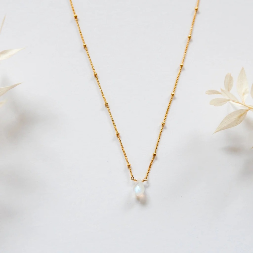 Moonstone Nimah Necklace 18” length